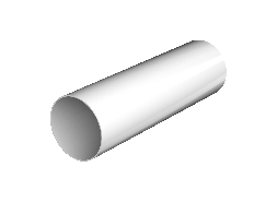 ТН ПВХ 125/82 мм, водосточная труба пластиковая (1,5 м), белый, шт.